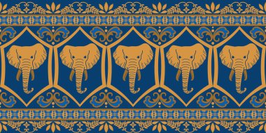 Asya tarzında popüler fil deseni bu fil grafiği Tayland 'da, Hindistan' da ve Güney Doğu Asya 'da modadır ve bu fil ve bebek fil tekstil endüstrisi ve herhangi bir paket için kullanılabilir. 