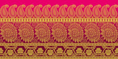 güzel grafik sari tasarımı ve bu sari tasarımı Hint stili ki bu tekstil moda endüstrisi için ve duvar kağıdı arkaplanı olarak kullanılabilir ve web sitesi bg bu stil Hindistan kökenlidir 