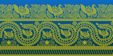 güzel grafik sari tasarımı ve bu sari tasarımı Hint stili ki bu tekstil moda endüstrisi için ve duvar kağıdı arkaplanı olarak kullanılabilir ve web sitesi bg bu stil Hindistan kökenlidir 