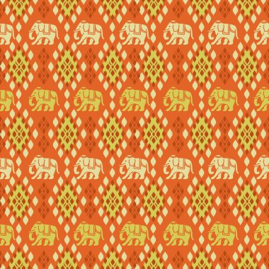 Asya tarzında popüler fil deseni bu fil grafiği Tayland 'da, Hindistan' da ve Güney Doğu Asya 'da modadır ve bu fil ve bebek fil tekstil endüstrisi ve herhangi bir paket için kullanılabilir. 