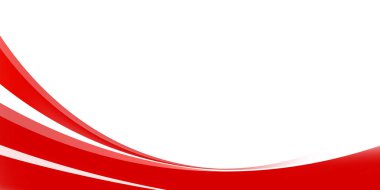 Temiz modern tasarıma sahip soyut kırmızı ve beyaz kıvrımlı dalga arkaplanı. Vektör İllüstrasyonu