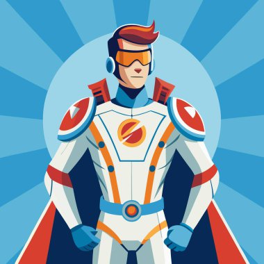 superhero superhero man superhero super hero with superhero hero. super super power. clipart