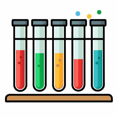 Test vektör tasarımlı laboratuvar test tüpü