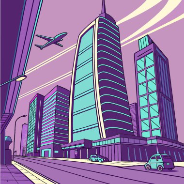 Striking silhouettes of futuristic cityscapes with sleek architecture and innovative designs, symbolizing advanced technology and modern urban living. Ideal for sci-fi themes, tech branding, and creative design projects. clipart