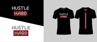  Basılı t-shirt tasarımı için sert tipografi