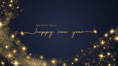 Mutlu yıllar tebrik kartı.