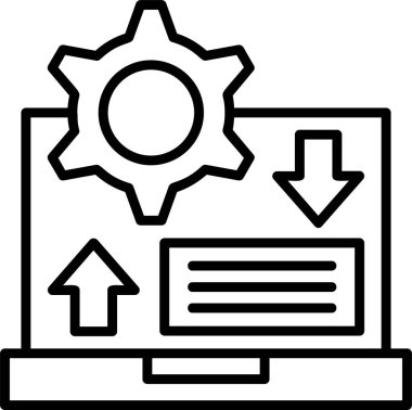 Çevik ağ simgesi vektör illüstrasyonu