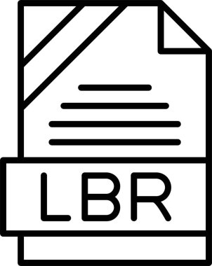 LBR web simgesi vektör illüstrasyonu