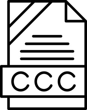 CCC web simgesi vektör illüstrasyonu