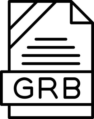 GRB web simgesi vektör çizimi