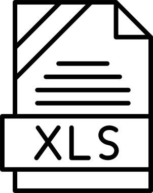 XLS dosya biçimi, web simgesi, vektör illüstrasyonu