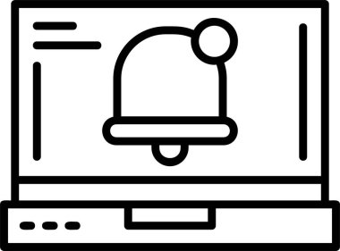 Bildirim web simgesi, basit illüstrasyon