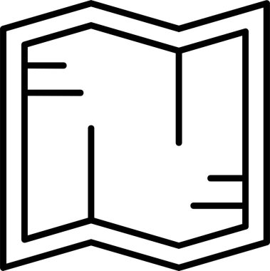 harita web simgesi basit illüstrasyon