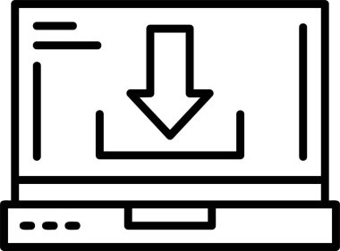 Düğme Web simgesi basit illüstrasyonunu indir