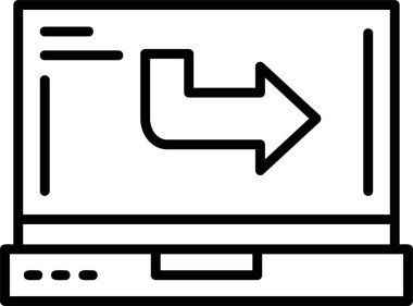 Web simgesini basit bir illüstrasyonla gönder