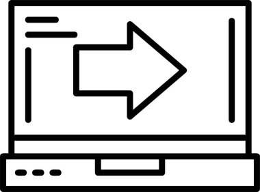 ok Ağı simgesi basit illüstrasyon