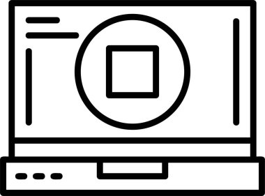 Tarayıcı. Web simgesi basit tasarım