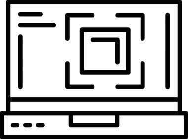 Tam ekran ağ simgesi basit illüstrasyon