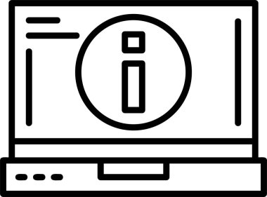 Bilgi simge vektör çizim