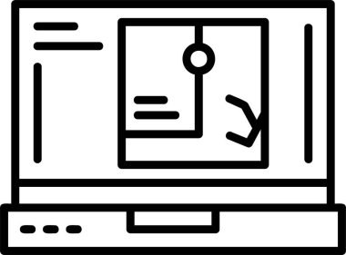 GPS web simgesi, basit illüstrasyon