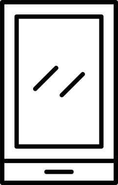 telefon web simgesi, vektör çizim