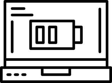 Pil. Web simgesi basit illüstrasyon