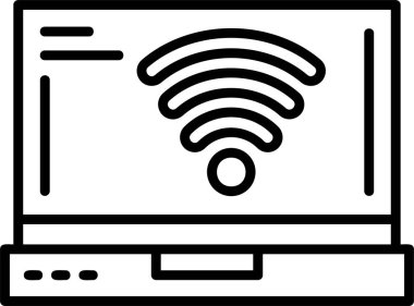 wifi vektör simgesi gösterimi 