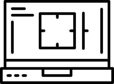 kamera düz simgesi, vektör illüstrasyonu