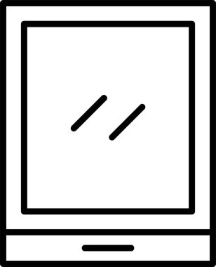 tablet web simgesi basit illüstrasyon 