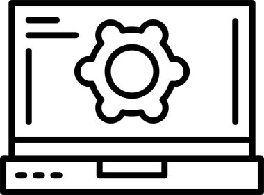 Ayarlama. Web simgesi basit illüstrasyon 