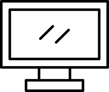 lcd. Web simgesi basit illüstrasyon