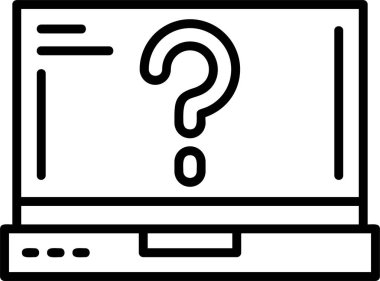 soru işareti simgesi, vektör illüstrasyonu 