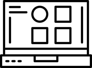 tarayıcı pencere simgesi, basit vektör illüstrasyonu