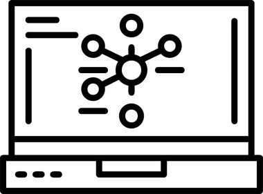 Grafik Web simgesi basit illüstrasyon