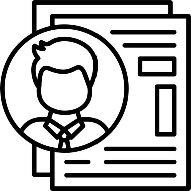 Aday Web simgesi basit illüstrasyon