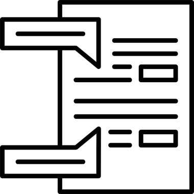 Belge simgesi. Beyaz arkaplanda izole edilmiş web tasarımı için özet belge vektörü simgesi