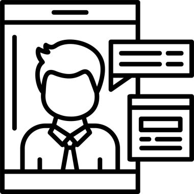 Telefon görüşmesi simgesi, vektör illüstrasyonu