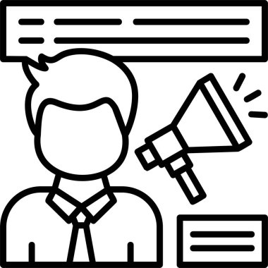 Çalışanların Bağlanma Ağı simgesi basit illüstrasyon