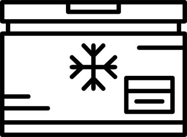 Freezer web icon simple illustration