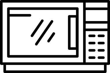 mikrodalga ağ simgesi basit illüstrasyon