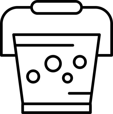 kova ağ simgesi basit illüstrasyon