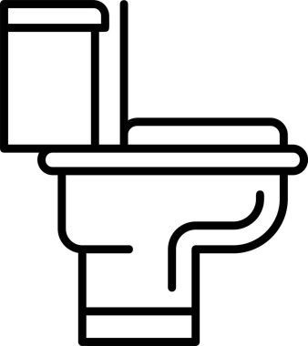 Tuvalet Ağı simgesi basit illüstrasyon