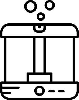 Mimari inşaat sektörü simgesi ana hatlar biçiminde