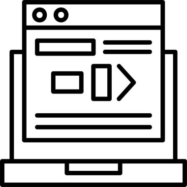 tarayıcı internet tasarım simgesi