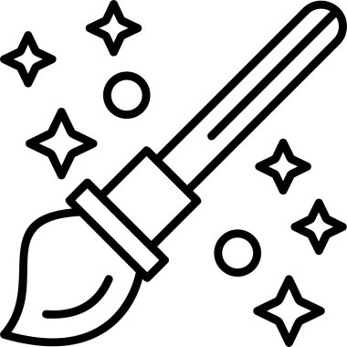 Bir Boya Fırçası simgesinin vektör çizimi