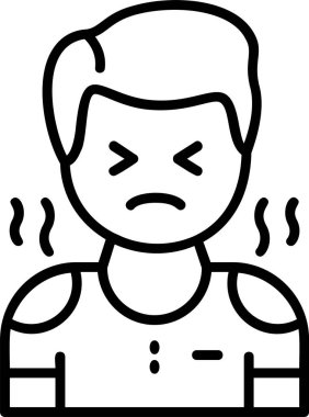 İnsan avatar simgesi, vektör illüstrasyonu basit tasarım