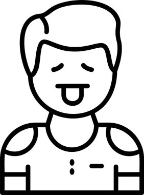 İnsan avatar simgesi, vektör illüstrasyonu basit tasarım