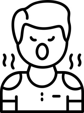 Düşmanlık. Web simgesi basit vektör illüstrasyonu