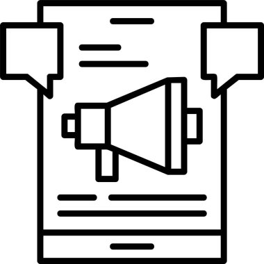 Sosyal Medya web simgesi basit illüstrasyon