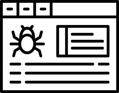 Tarayıcı internet simgesi ana hatlar biçiminde